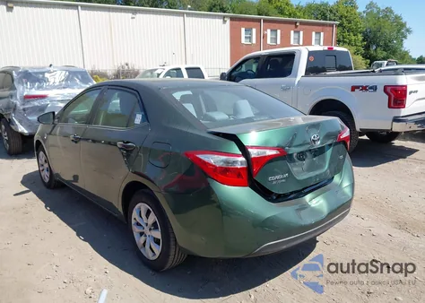2015 Toyota Corolla Le from USA, damaged, VIN 2T1BURHE4FC464408